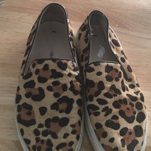 Via Spiga Gallant leopard slip ons